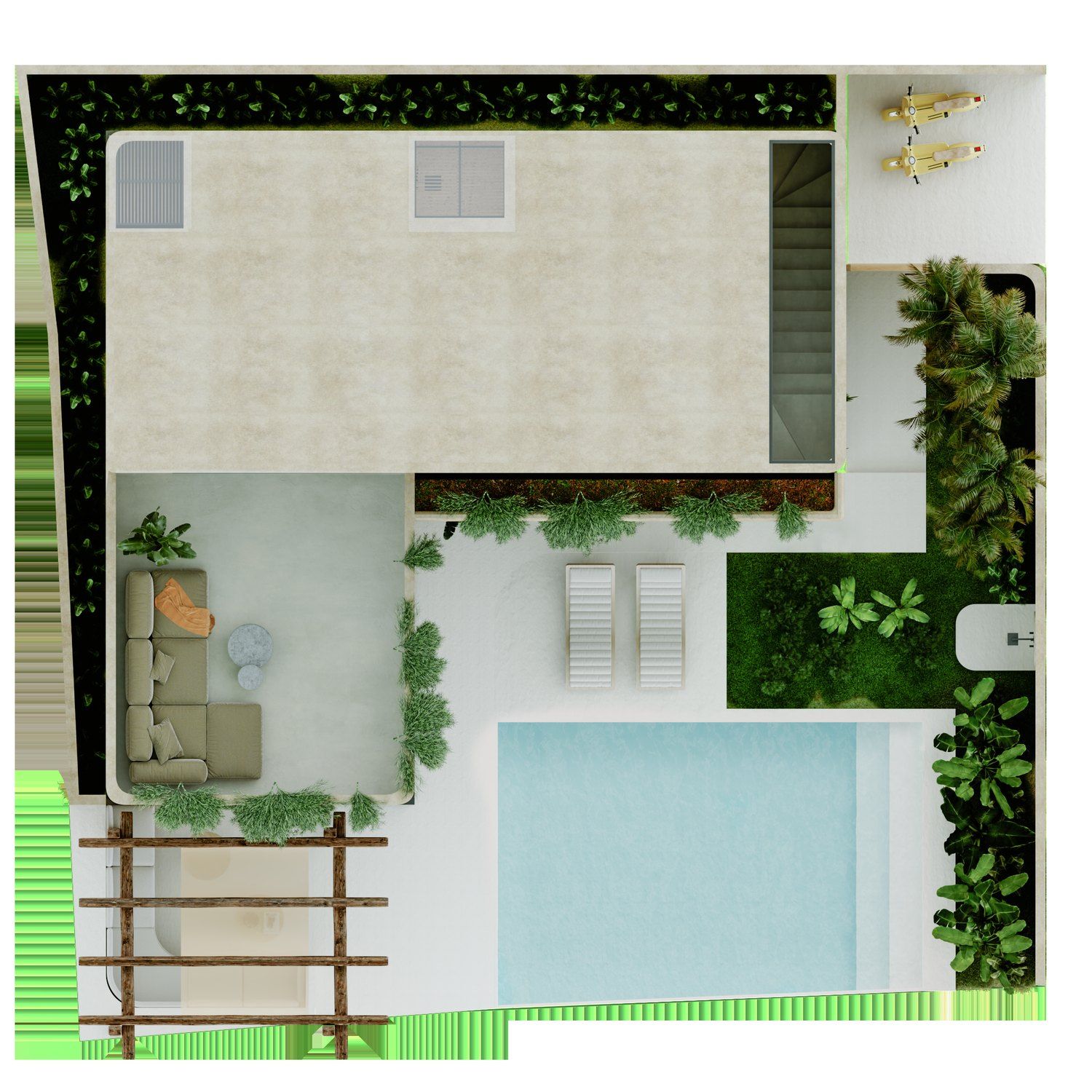 Baru Collection, The Three Bedroom Villa, Roof