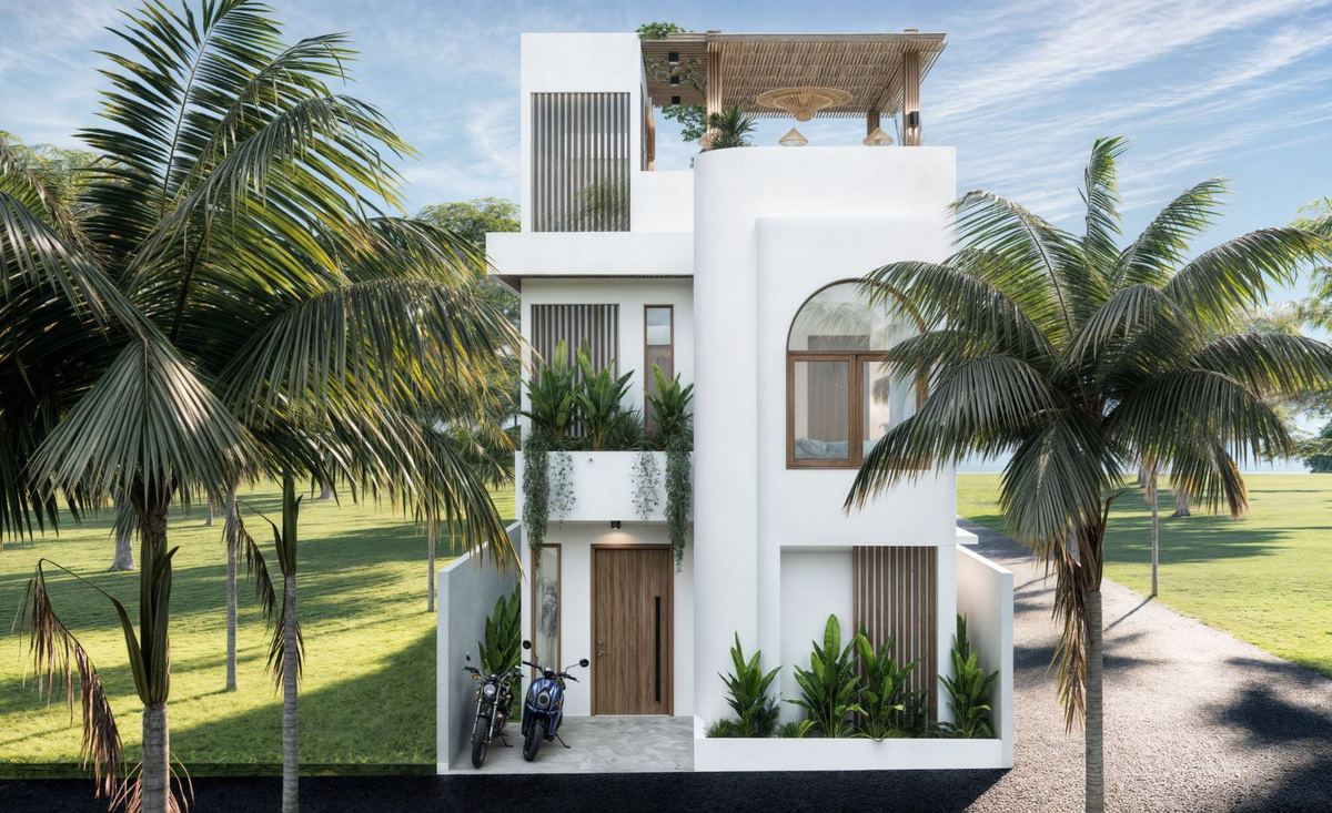 Arched 2 bed pool villa in Balangan, photo 1