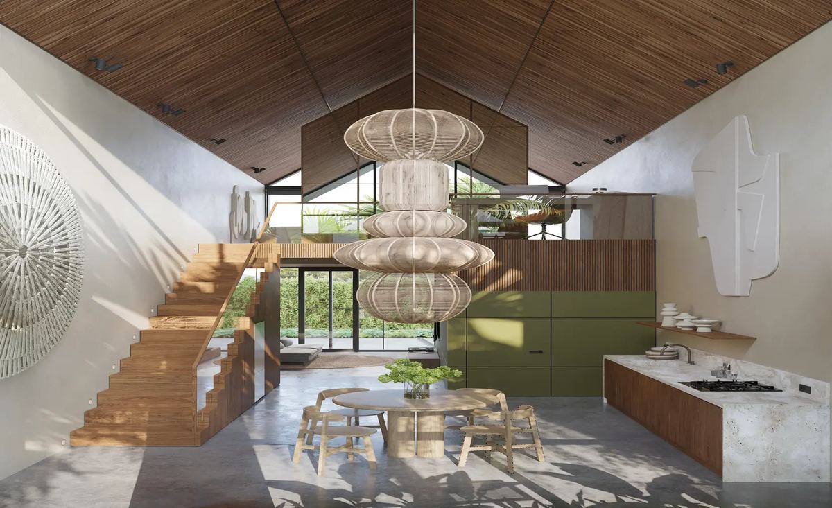 Rice field 1 bed loft villa in Babakan, photo 2