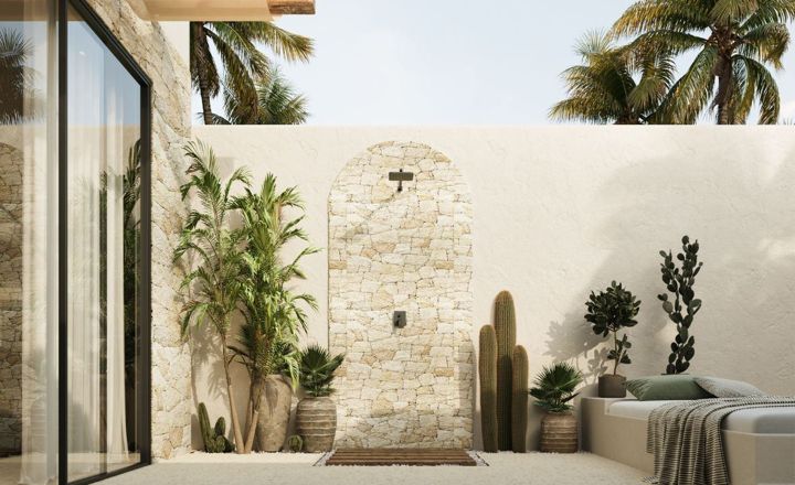 Earth toned 1 bed villa in Umalas