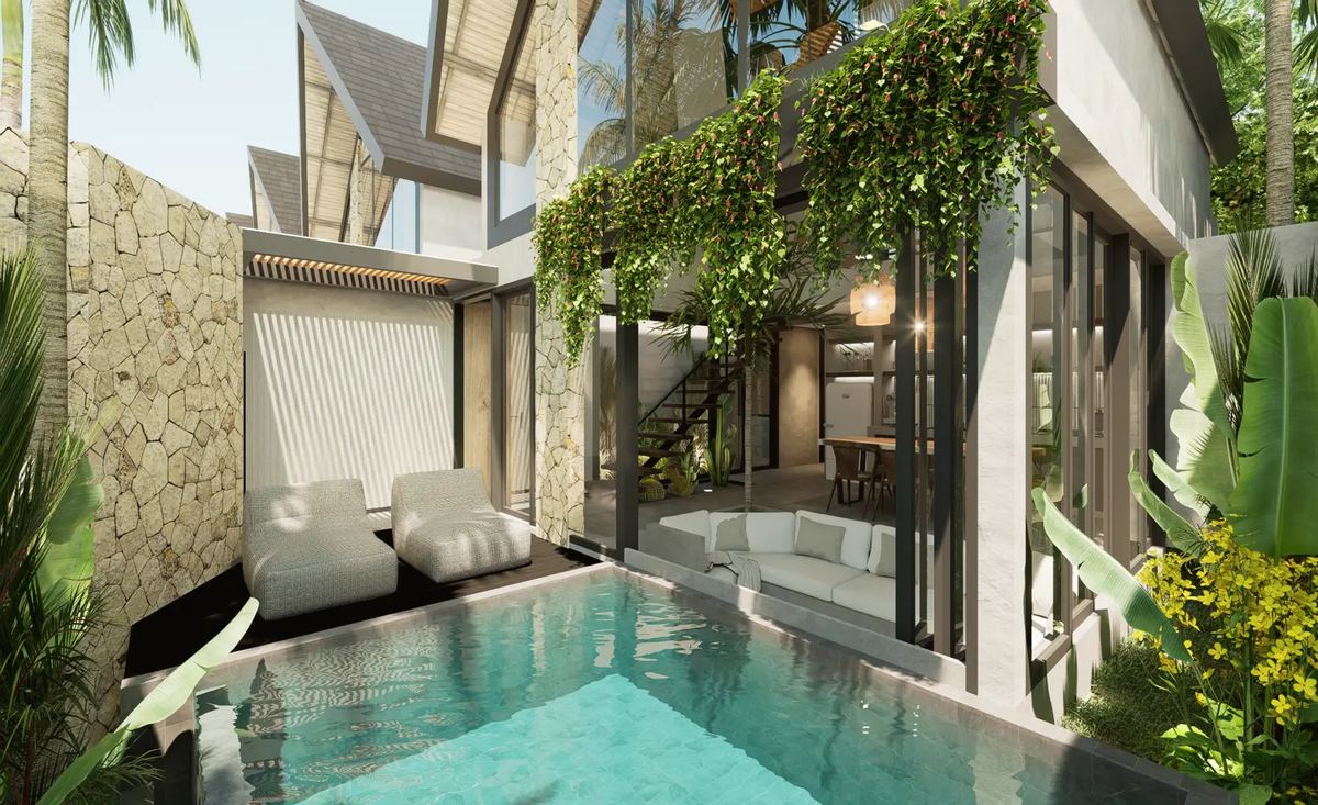 Mezzanine 2 bed villa in Ungasan, photo 2