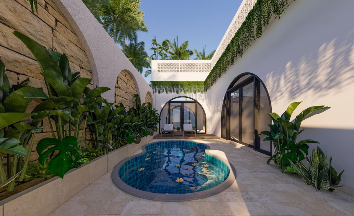 Rooftop 2 bed pool villa in Karma, photo 1