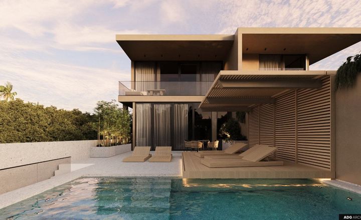 Ocean view 3 bed villa in Bingin