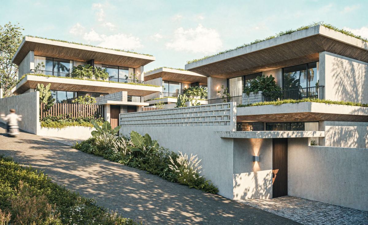 Brutalist 2 bed villa in Bingin, photo 2