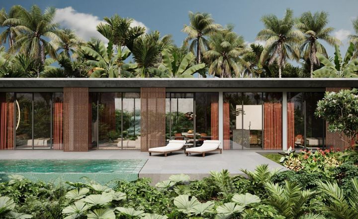 Riverfront 2 bed pool villa in Ubud