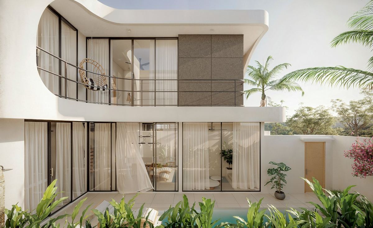Sculpted 2 bed pool villa in Pecatu, photo 1