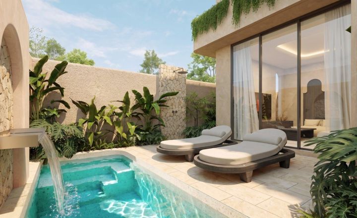 Rooftop sauna 2 bed pool villa in Bingin