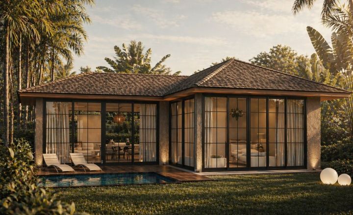 Spa access 1 bed pool villa in Penestanan