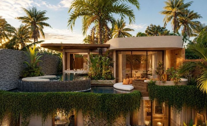 Ocean view 3 bed pool villa in Pecatu