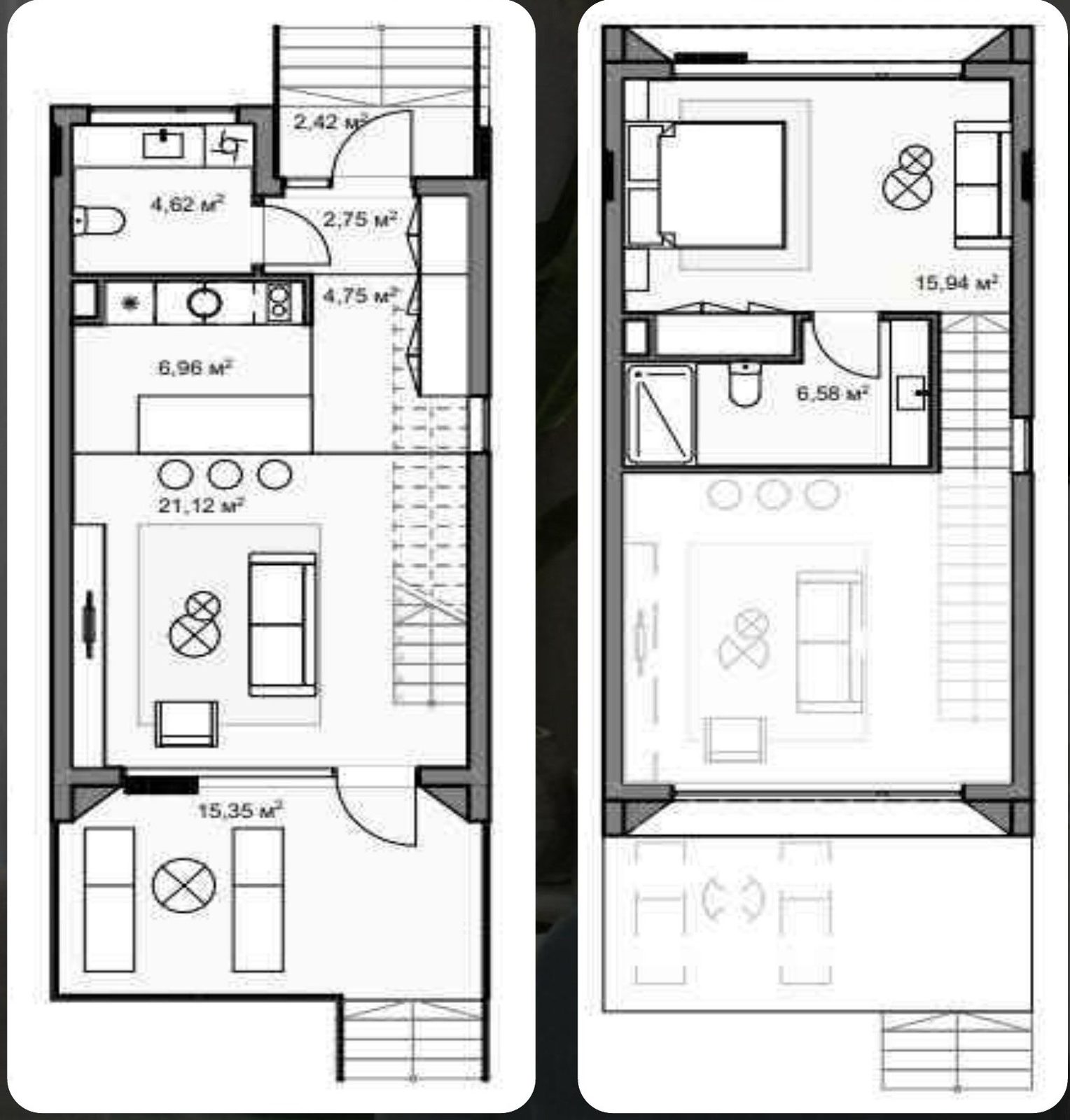 Hotel suites and villas, Kutuh, Pandawa, floor plan