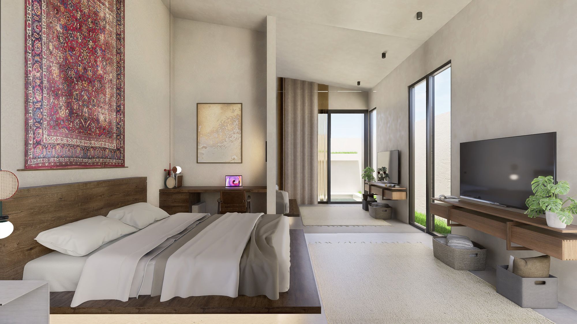 Pool studio, Melasti, the bedroom