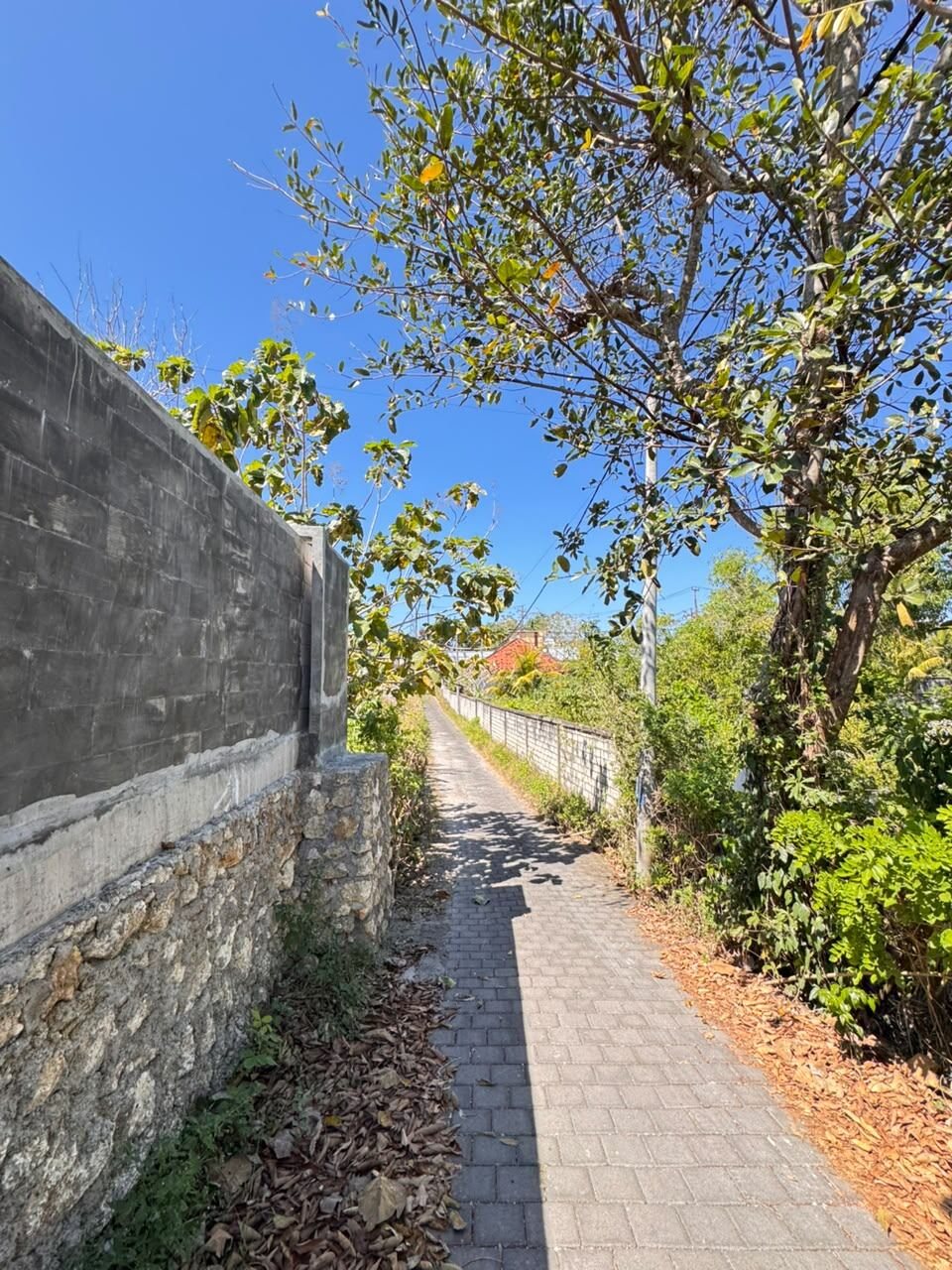 6 are plot of land, Pecatu, the plot behind the wall