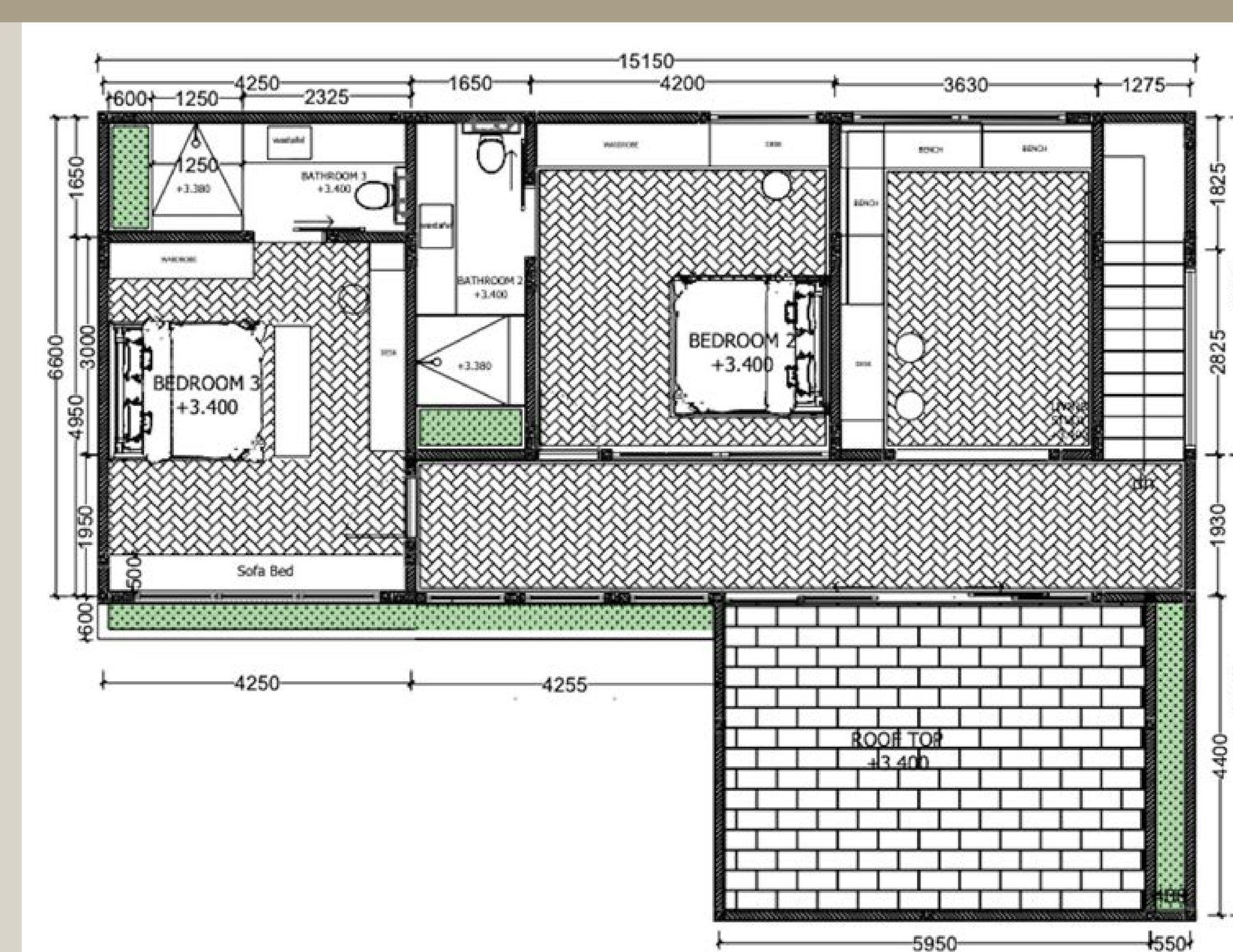Villa Kaba first floor plan