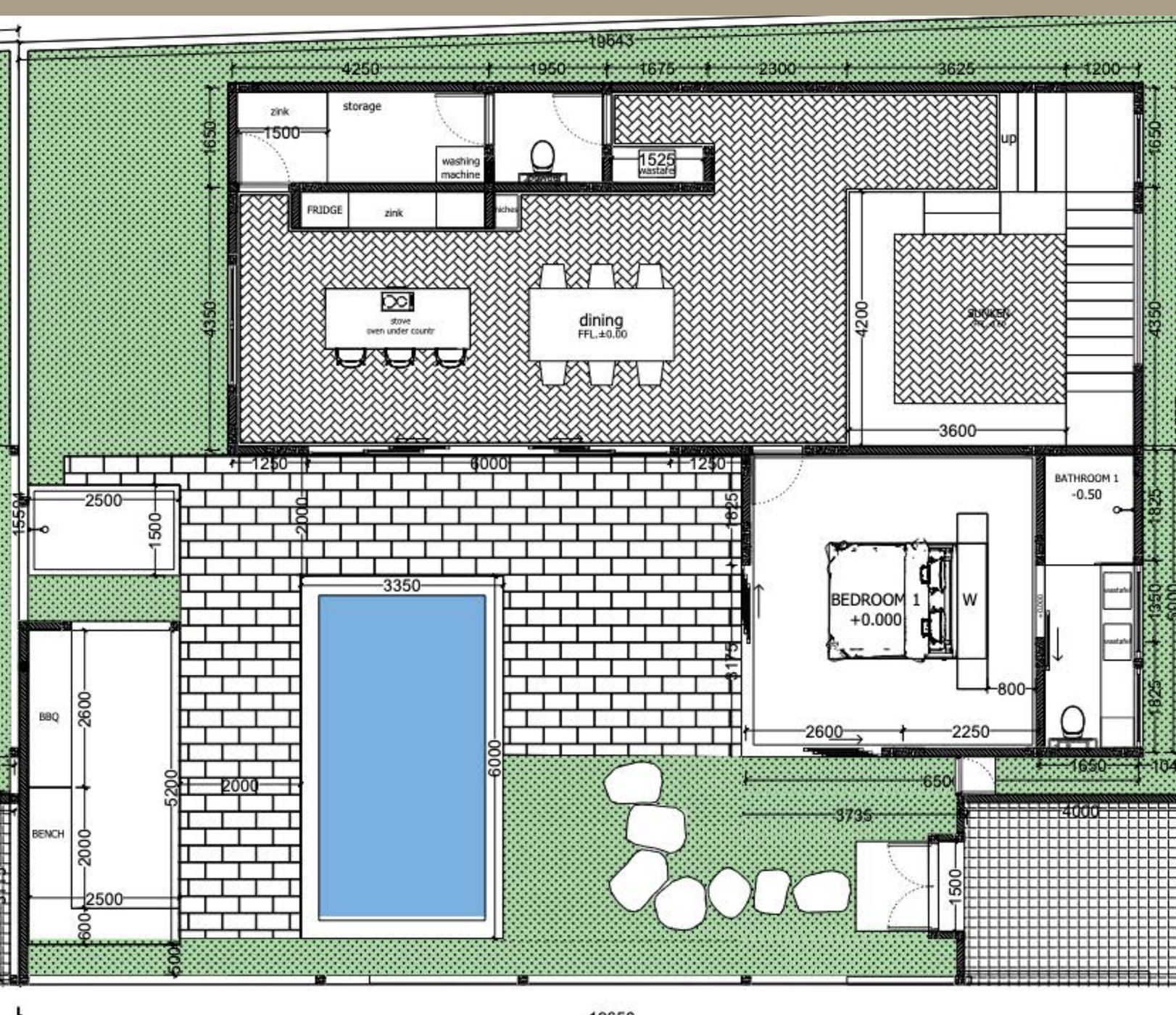 Villa Kaba ground floor plan