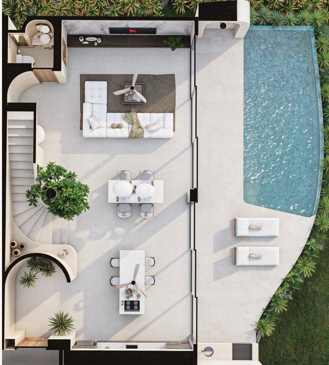 SĀRAI Villas, Signature Villa, Ground floor
