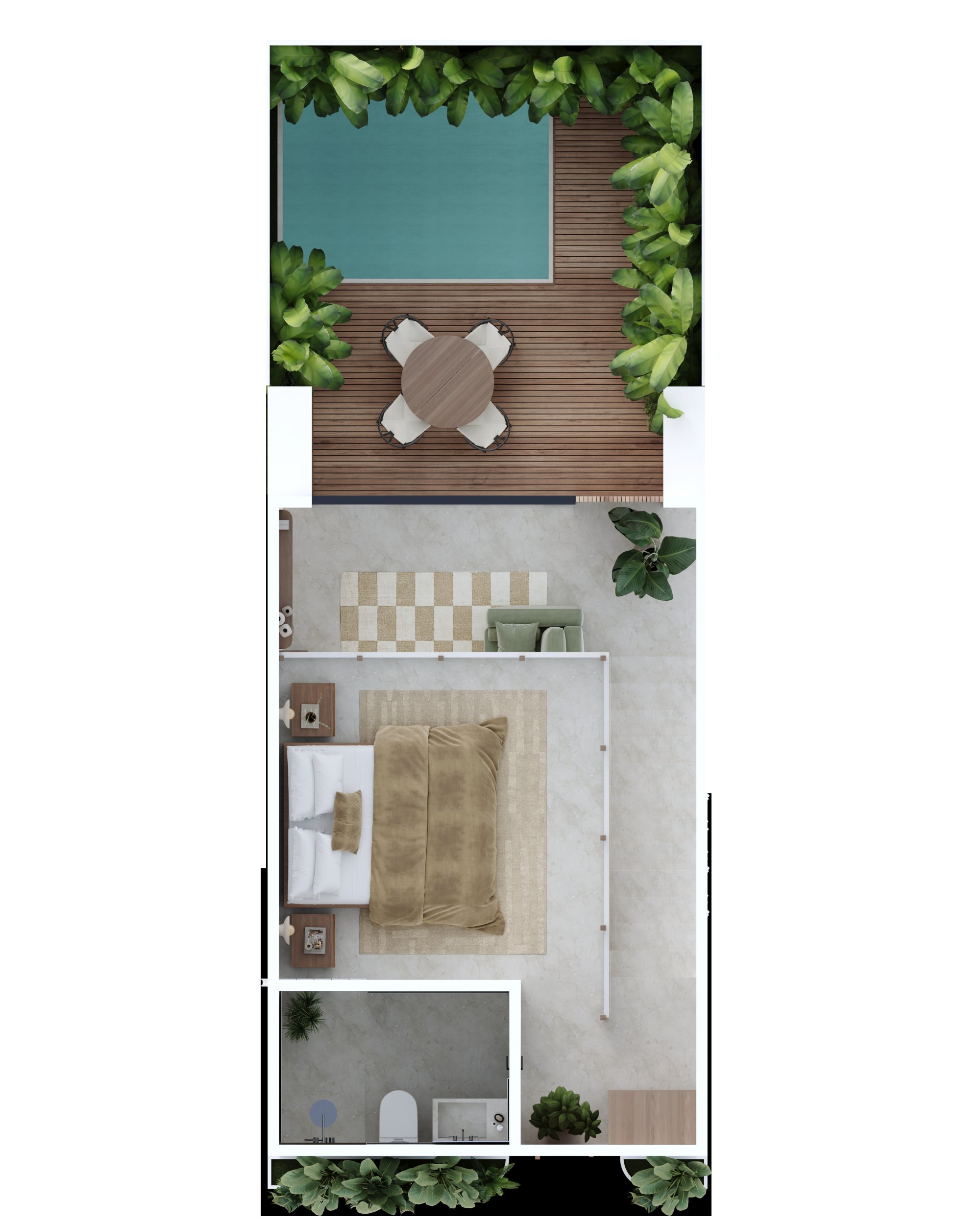 Suara Villas loft plan