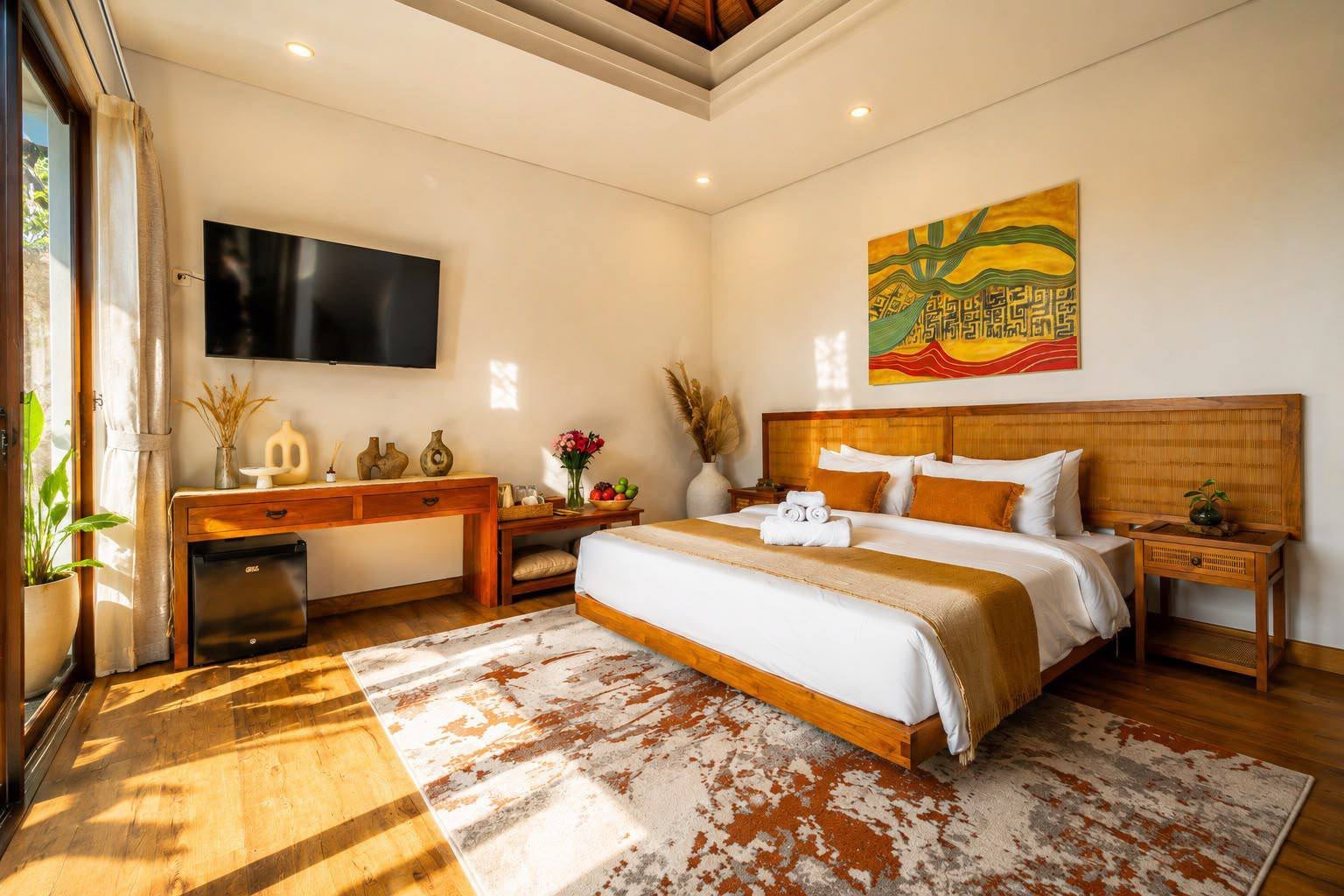 Boutique apartment complex, Ubud, an apartment bedroom